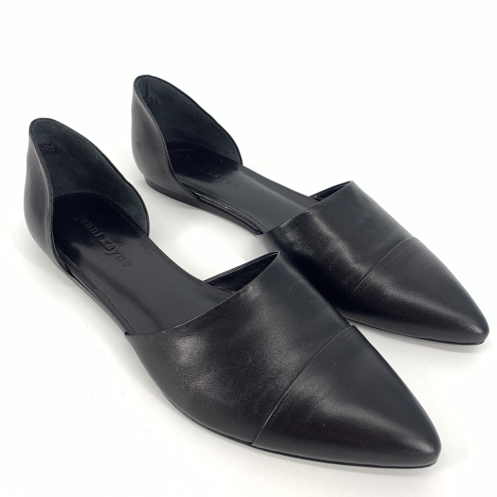 Jenni Kayne D'Orsay Black Leather Flats